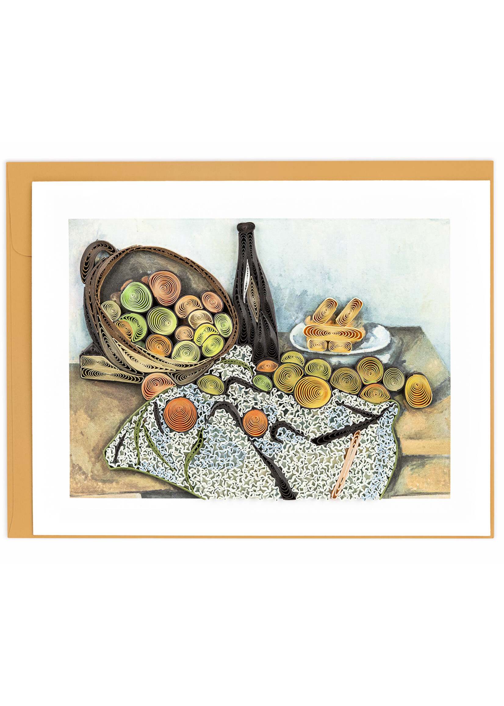 Quilling Cards The Basket of Apples - Artist Series Quilling Card