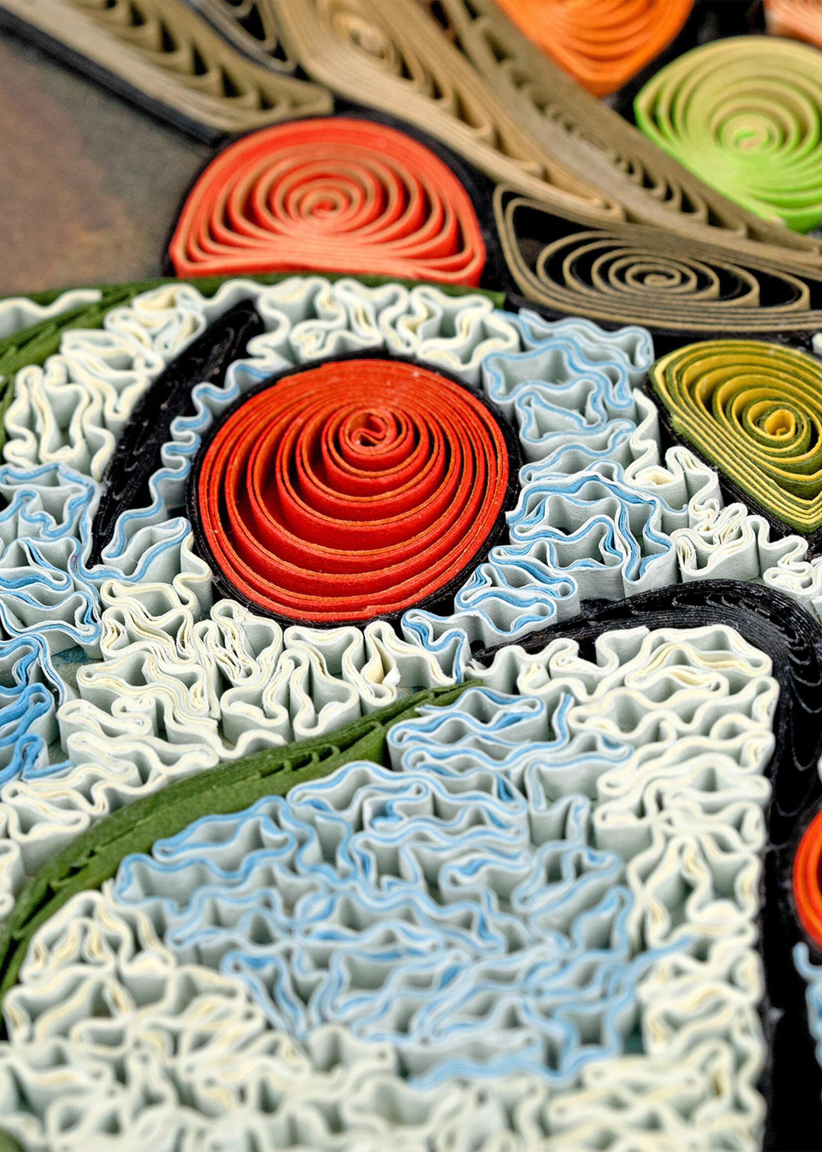 Quilling Cards The Basket of Apples - Artist Series Quilling Card