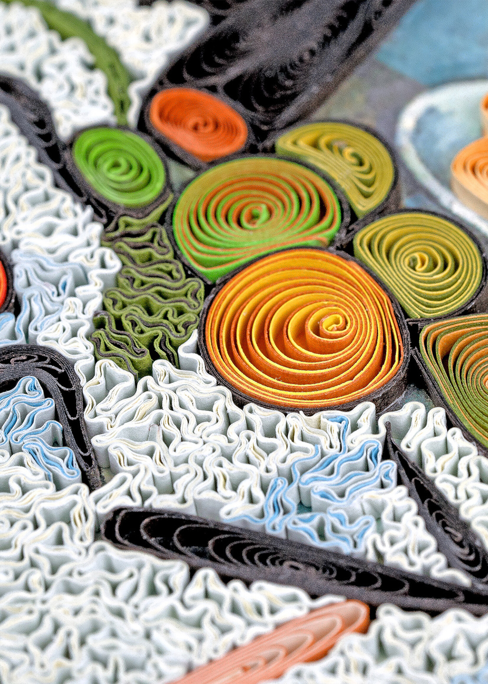 Quilling Cards The Basket of Apples - Artist Series Quilling Card