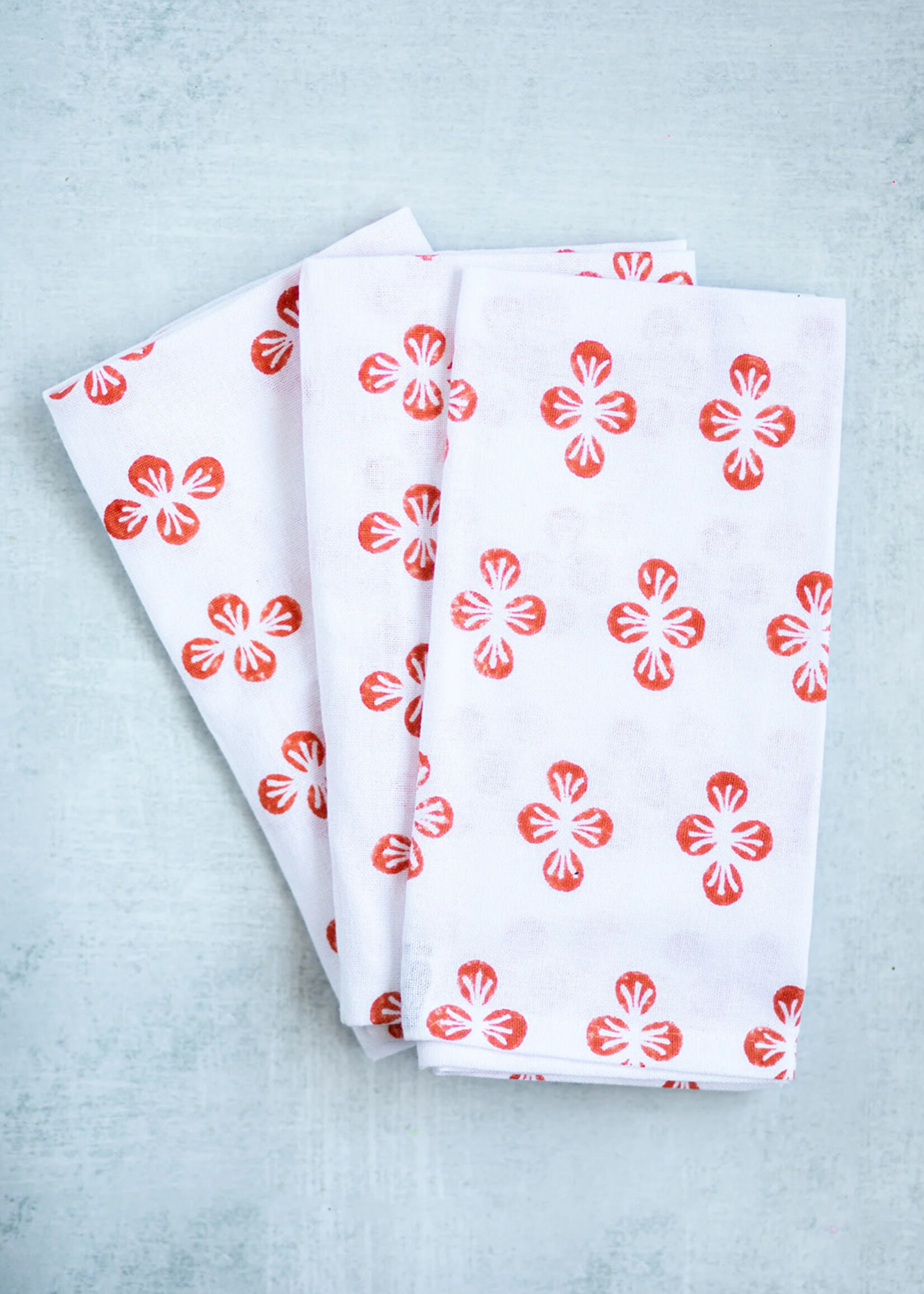 Mended Orange Dogwood Napkin Set