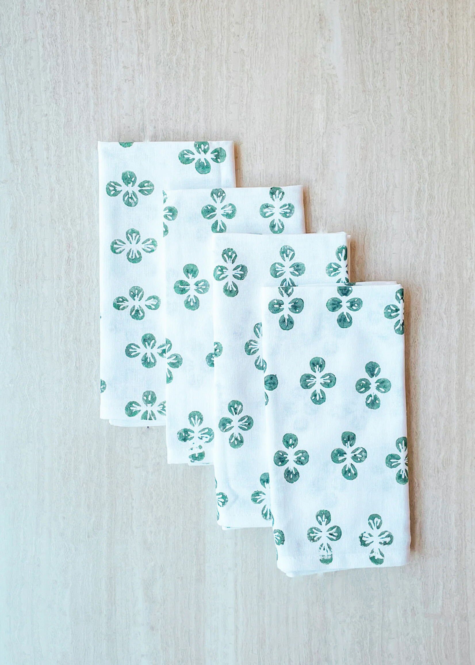 Mended FINAL SALE - Sage Green Dogwood Napkin Set