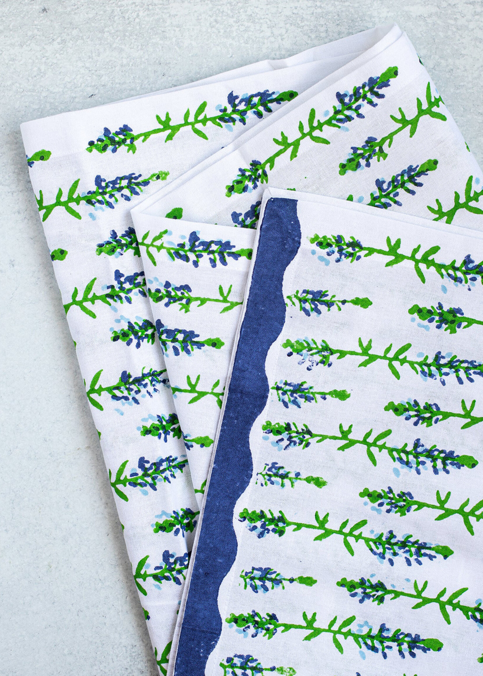 Mended FINAL SALE - 18" x  90" Bluebonnets Table Runner