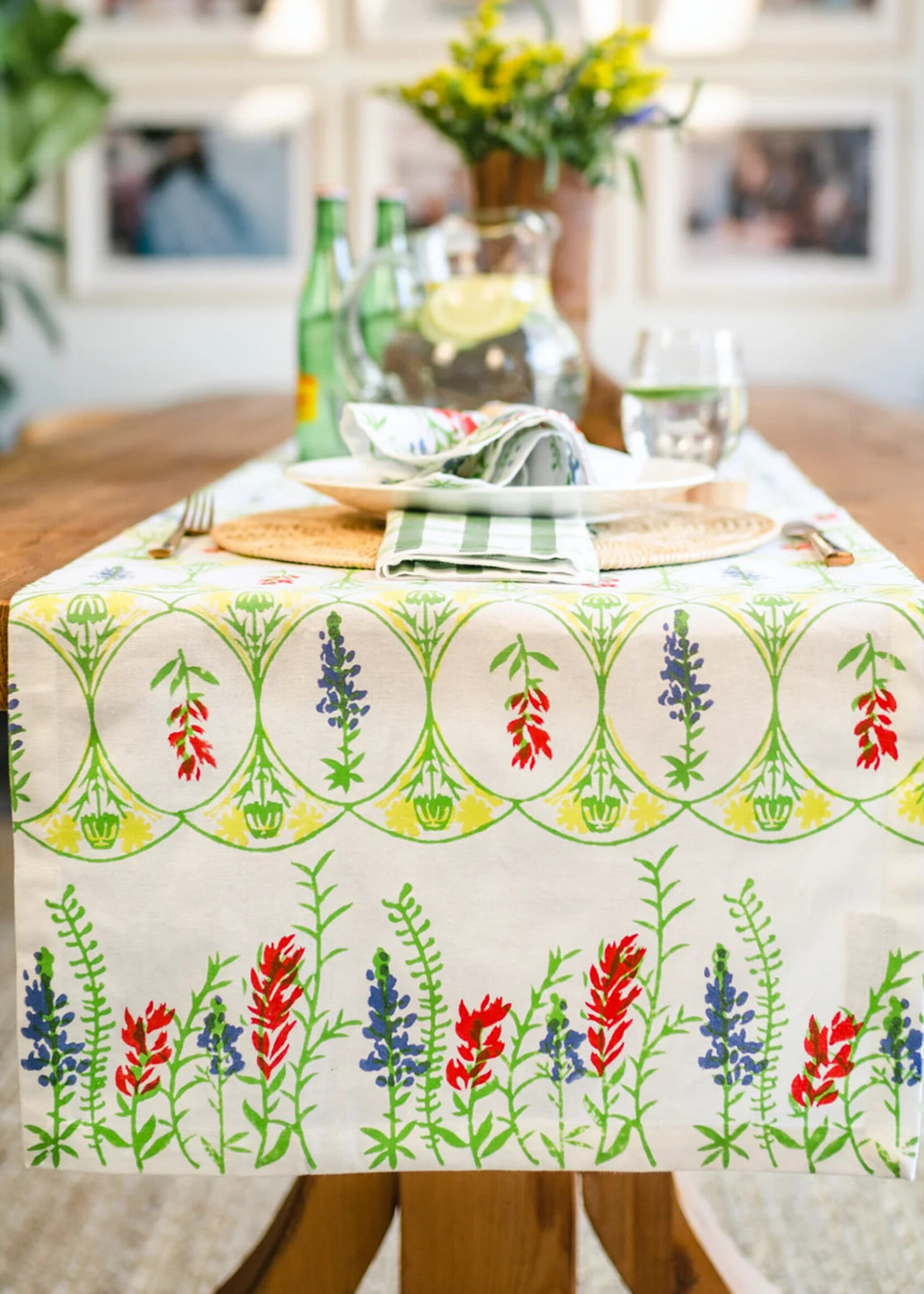 Mended 18" x  90" Wildflower Table Runner