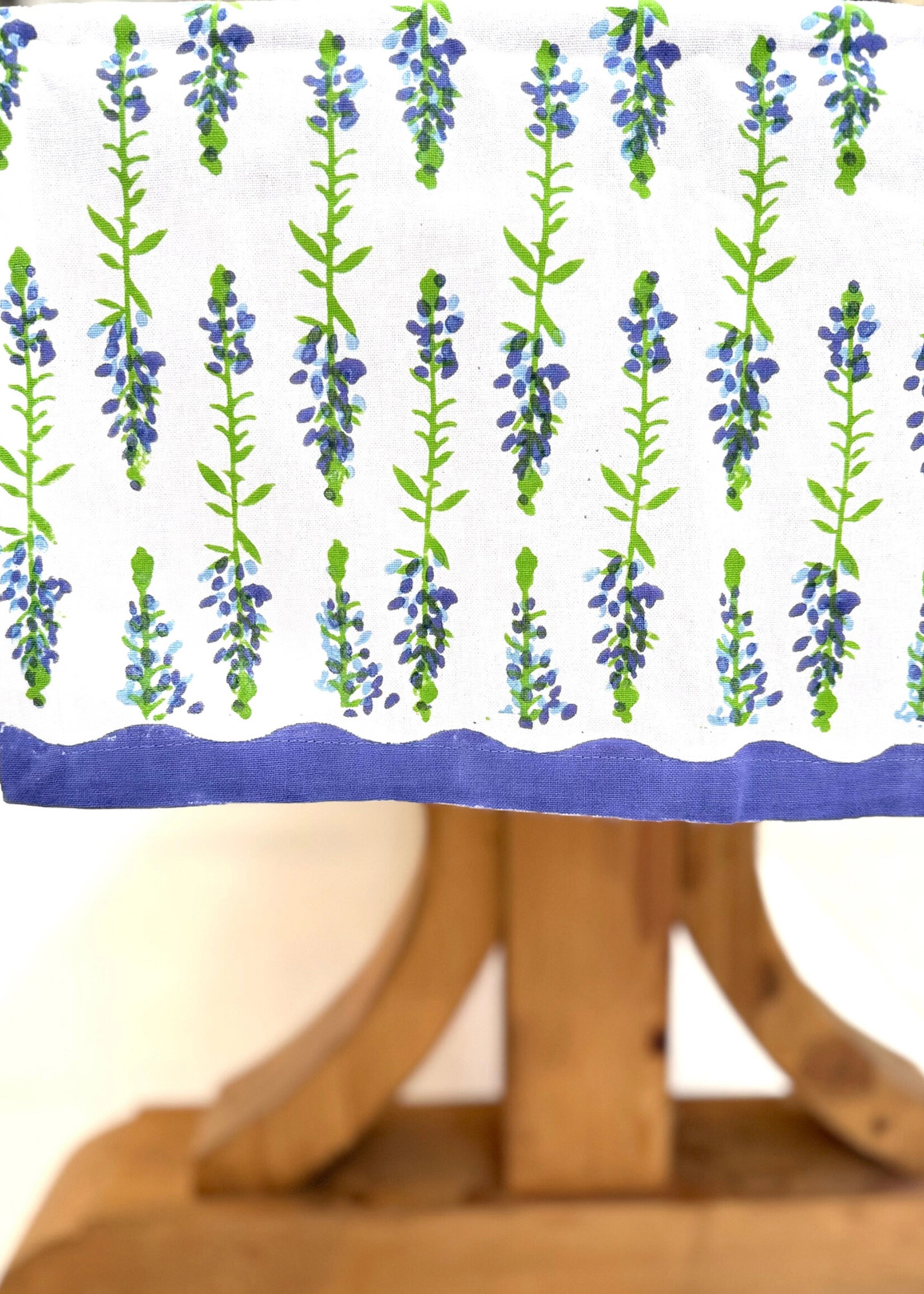 Mended FINAL SALE - 18" x  90" Bluebonnets Table Runner