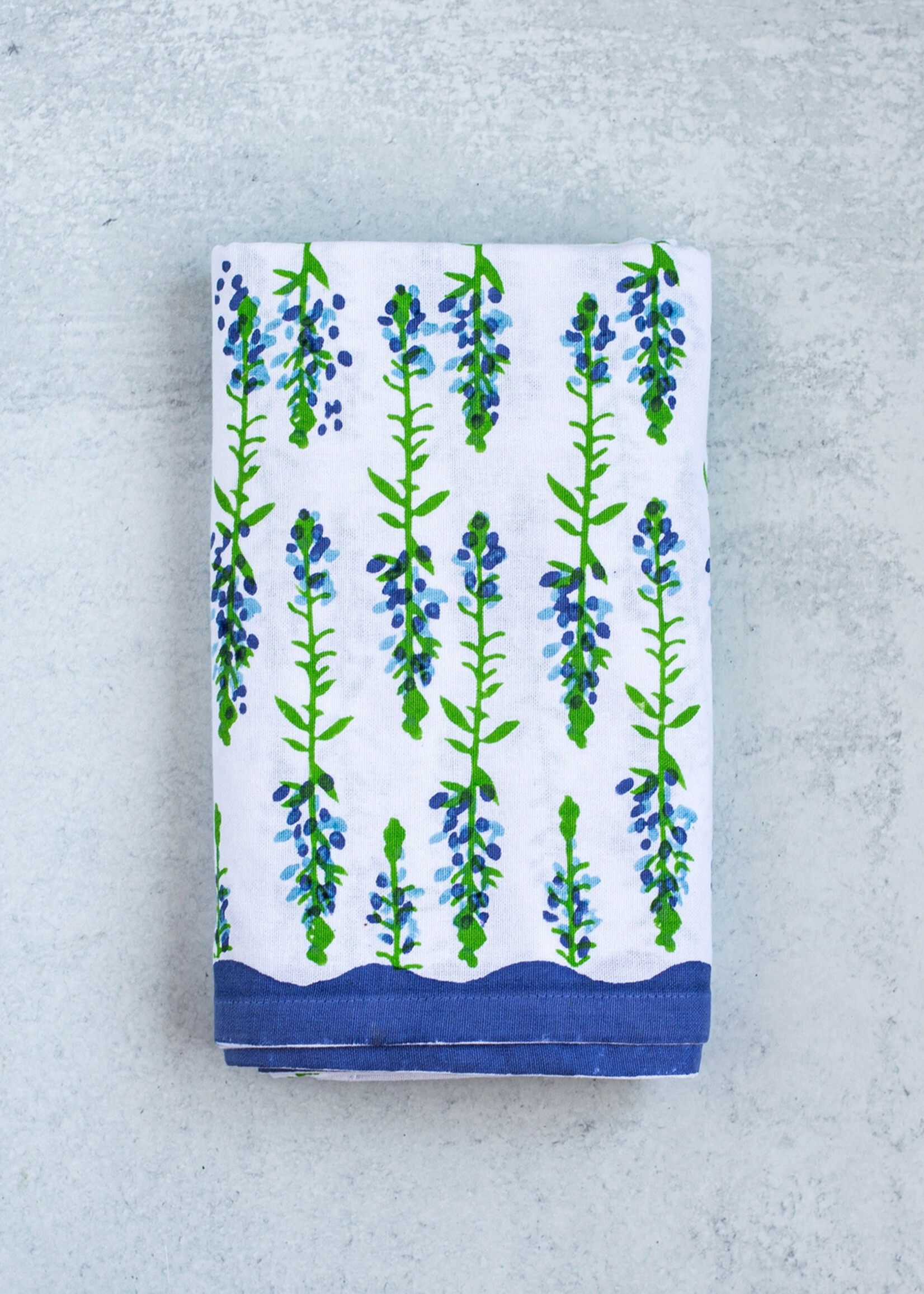 Mended FINAL SALE - 18" x  90" Bluebonnets Table Runner
