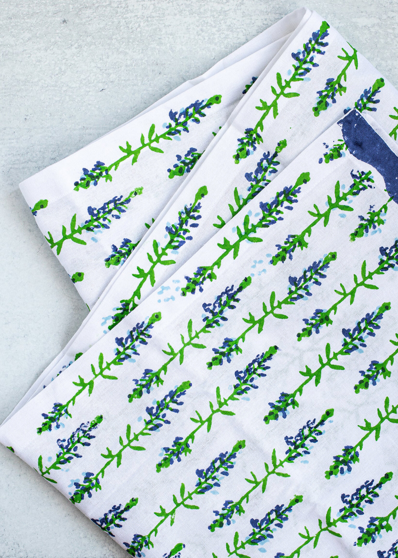 Mended FINAL SALE - 18" x  90" Bluebonnets Table Runner
