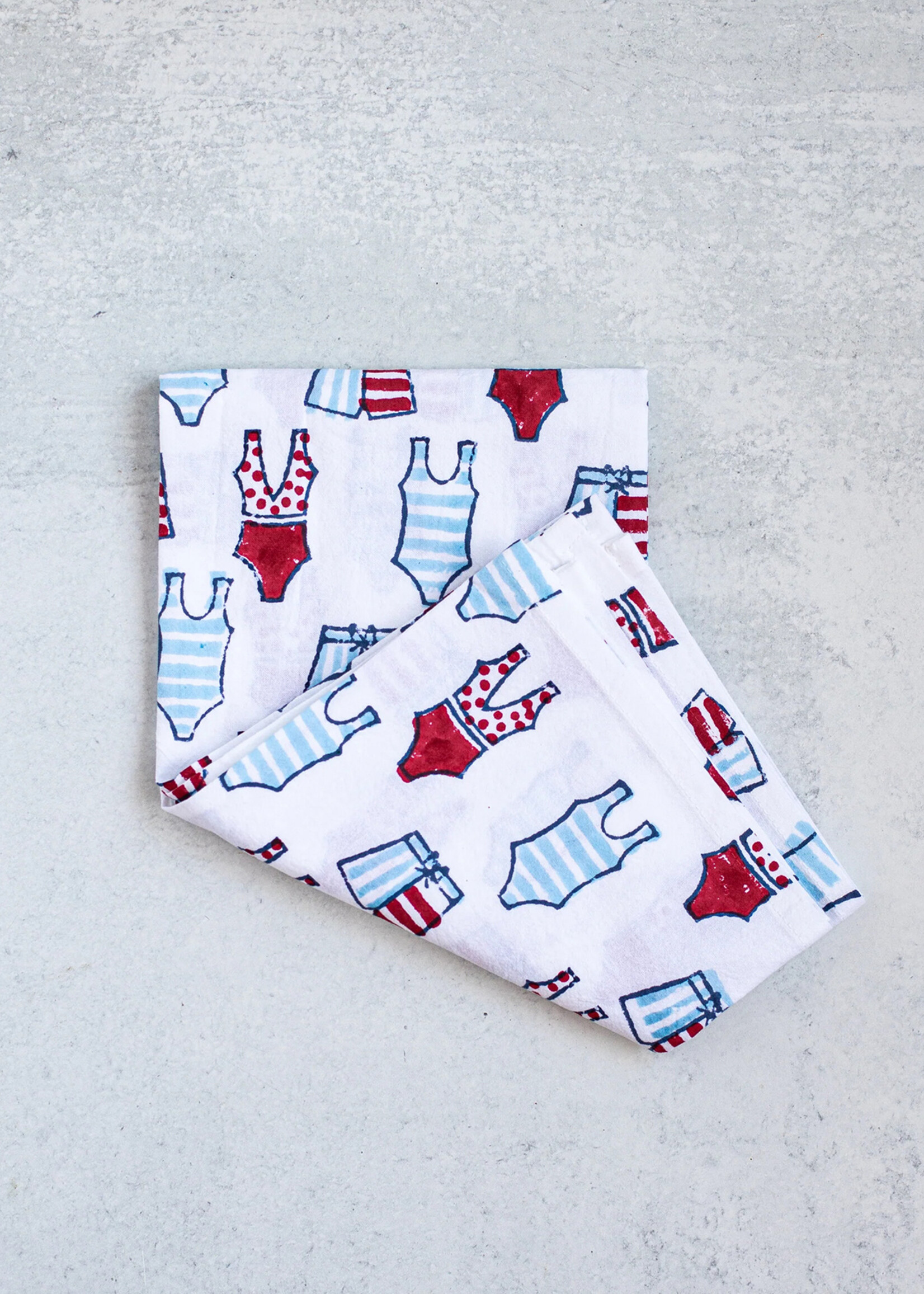 Mended Swimsuits Tea Towel