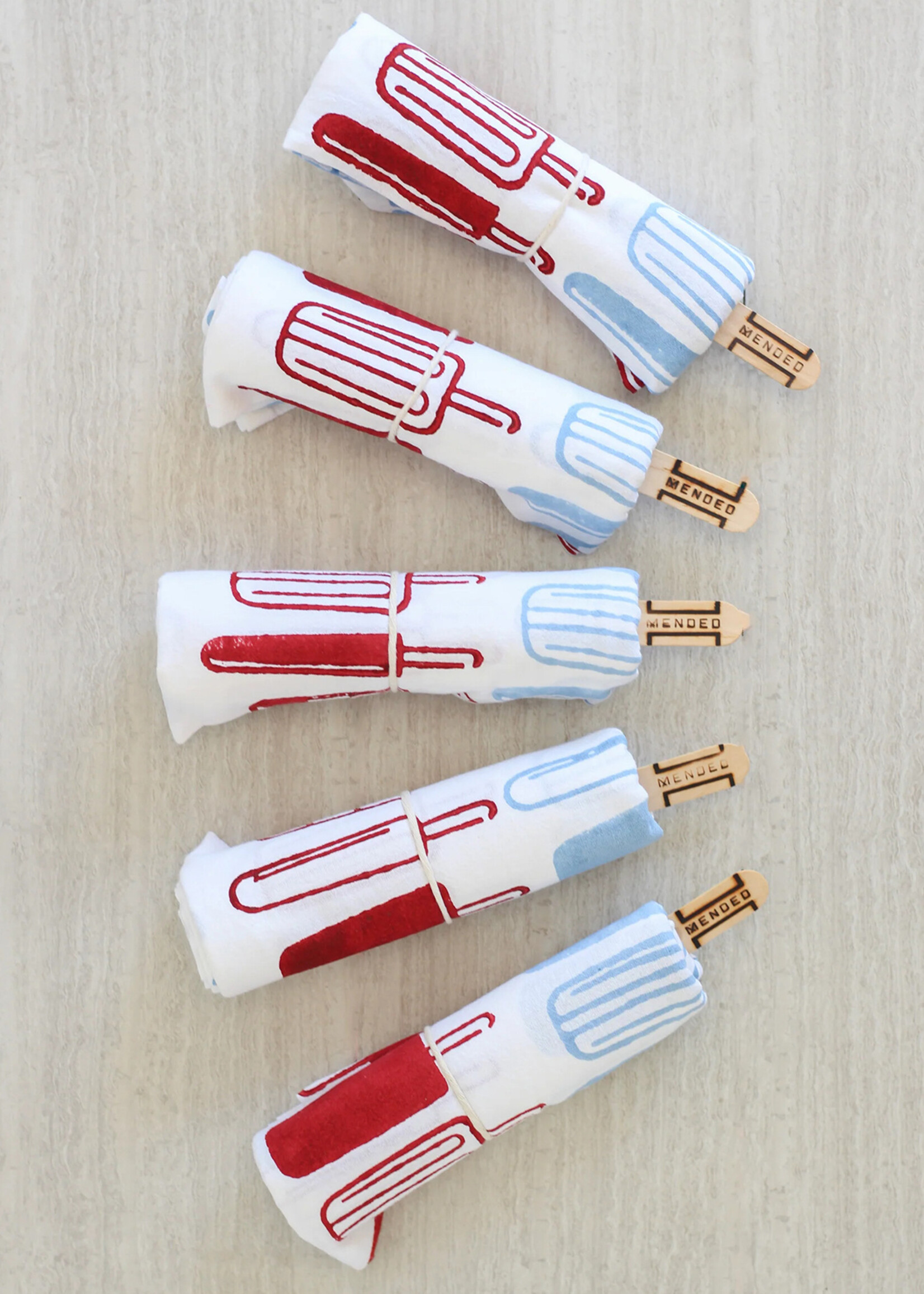 Mended Popsicles Tea Towel