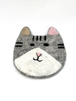 Ganesh Himal Felt Cat Face Trivet