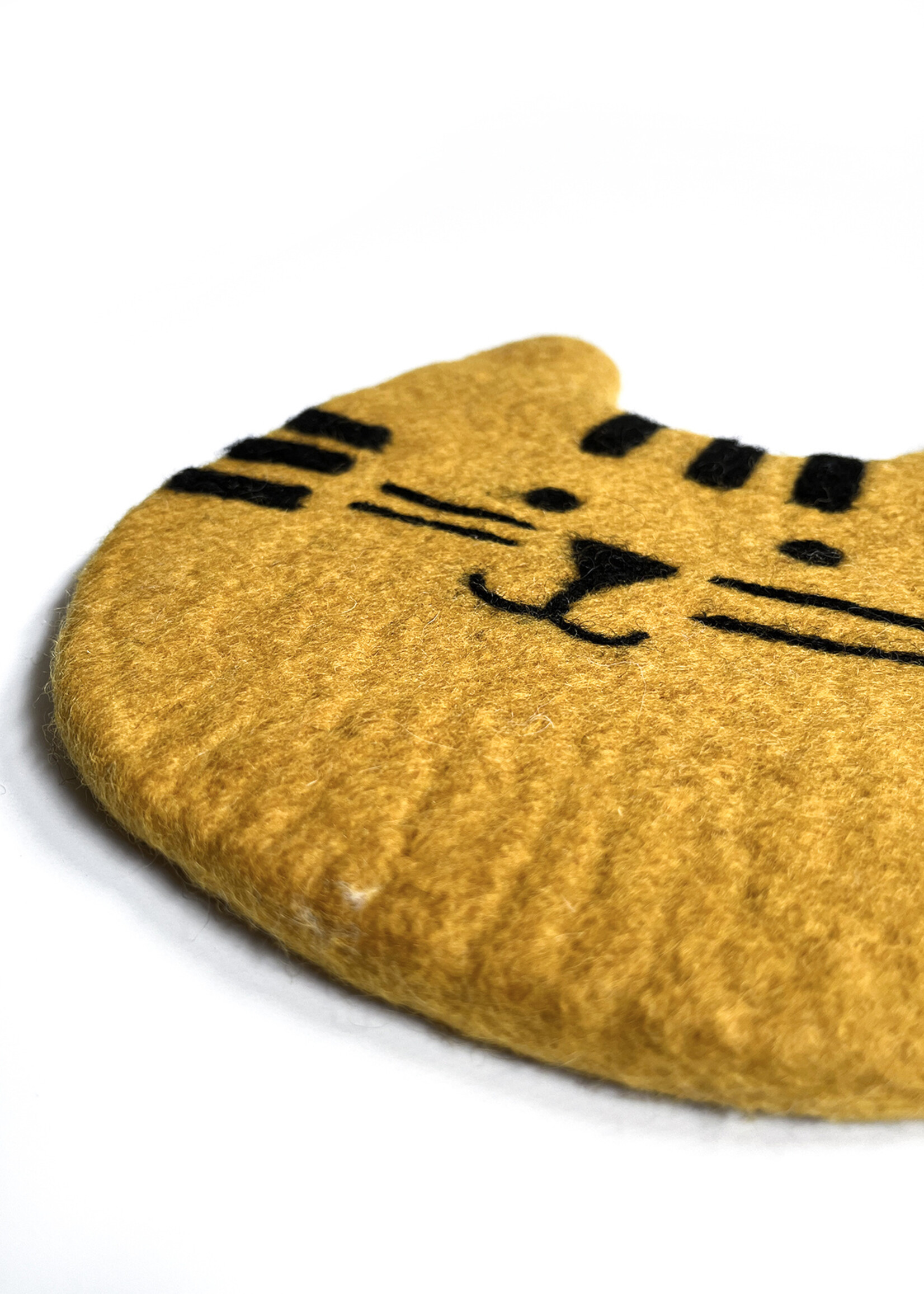 Ganesh Himal Felt Cat Face Trivet