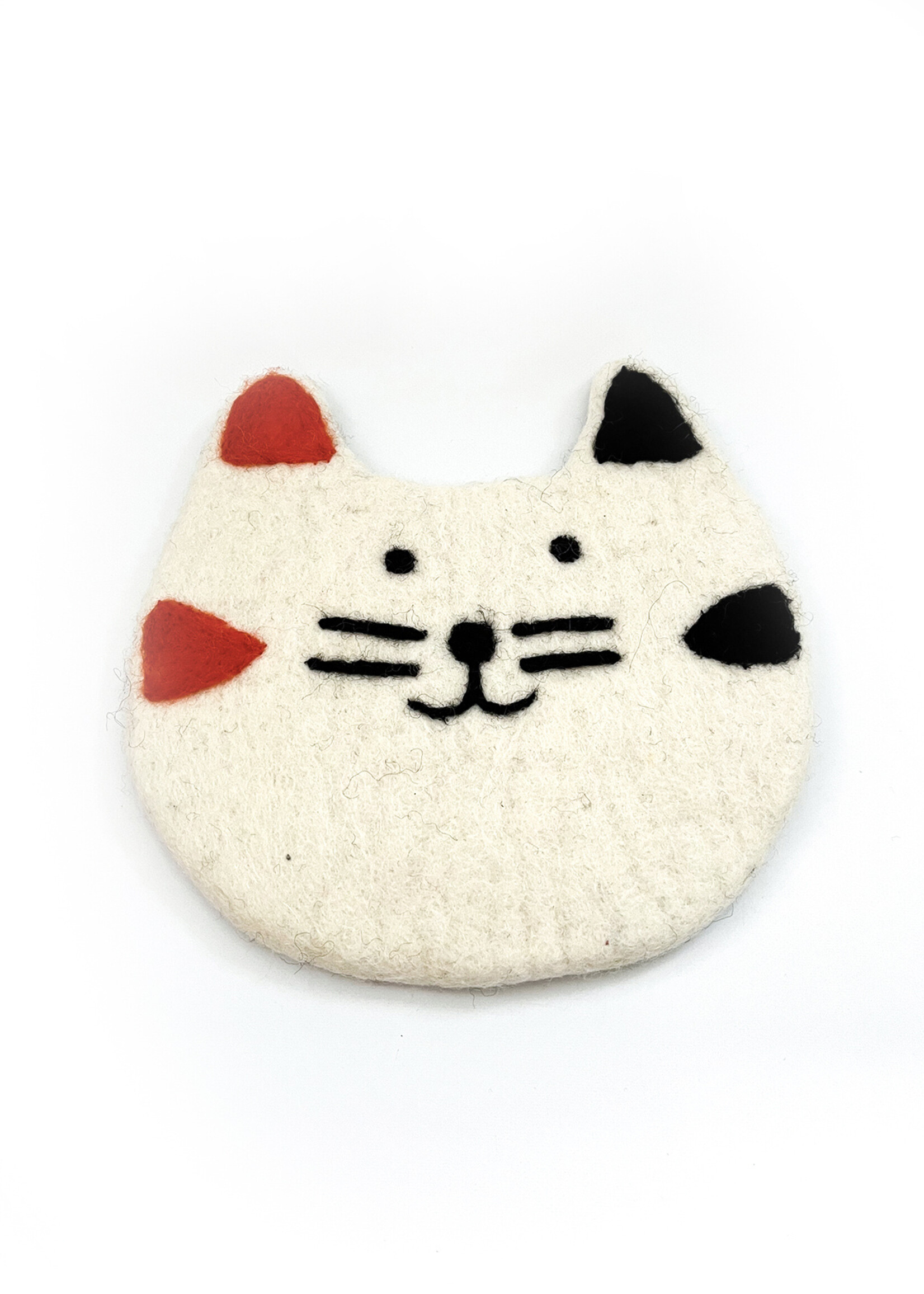 Ganesh Himal Felt Cat Face Trivet