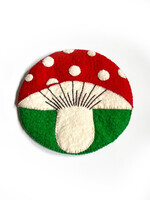 Ganesh Himal Felt Mushroom Trivet