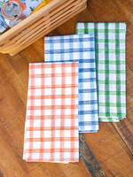Mended Plaid Tea Towel