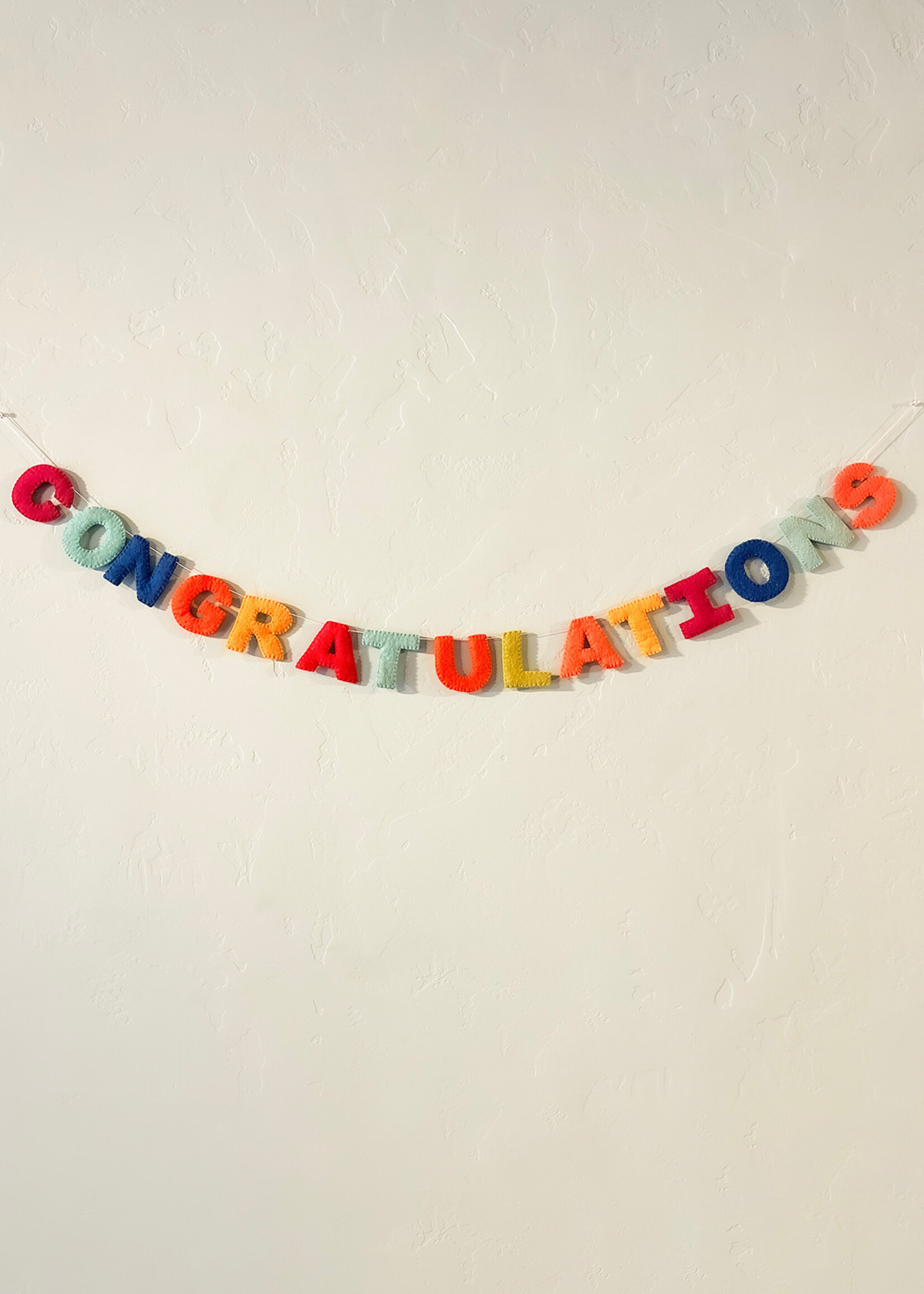 Ganesh Himal Felt Congratulations Banner