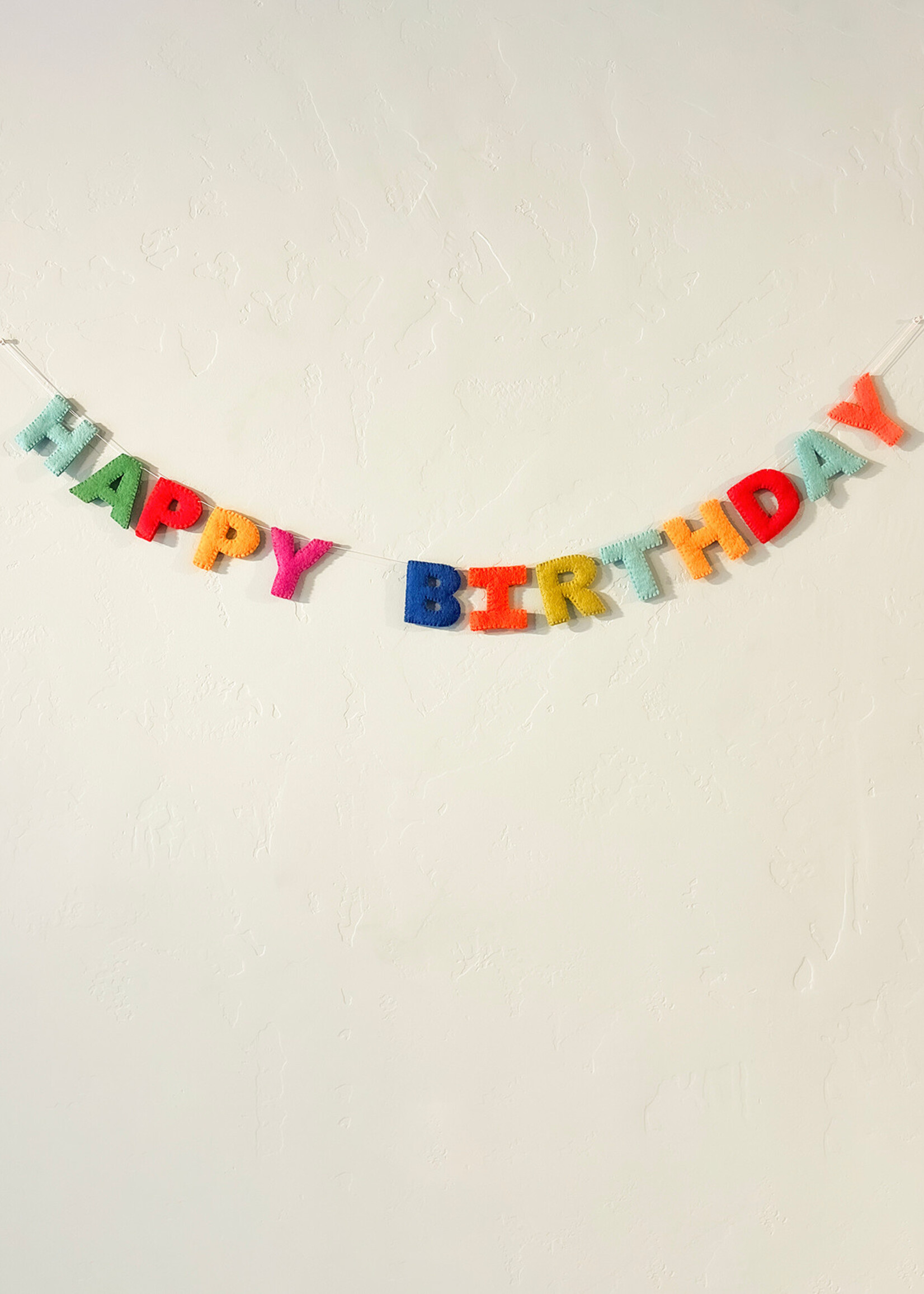 Ganesh Himal Felt Happy Birthday Banner