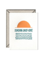 Ink Meets Paper Sending Light and Love Card