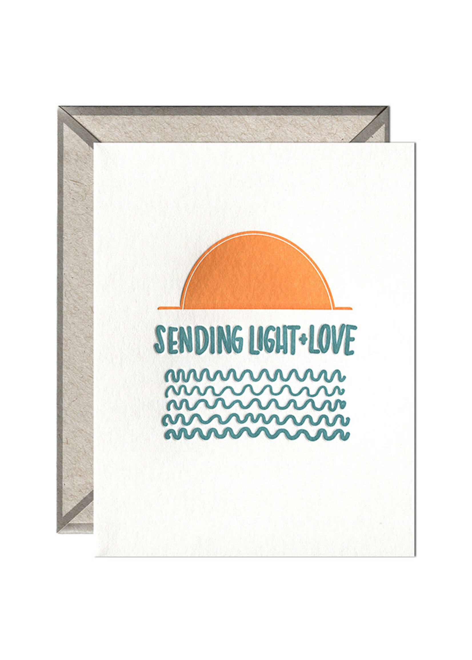 Ink Meets Paper Sending Light and Love Card