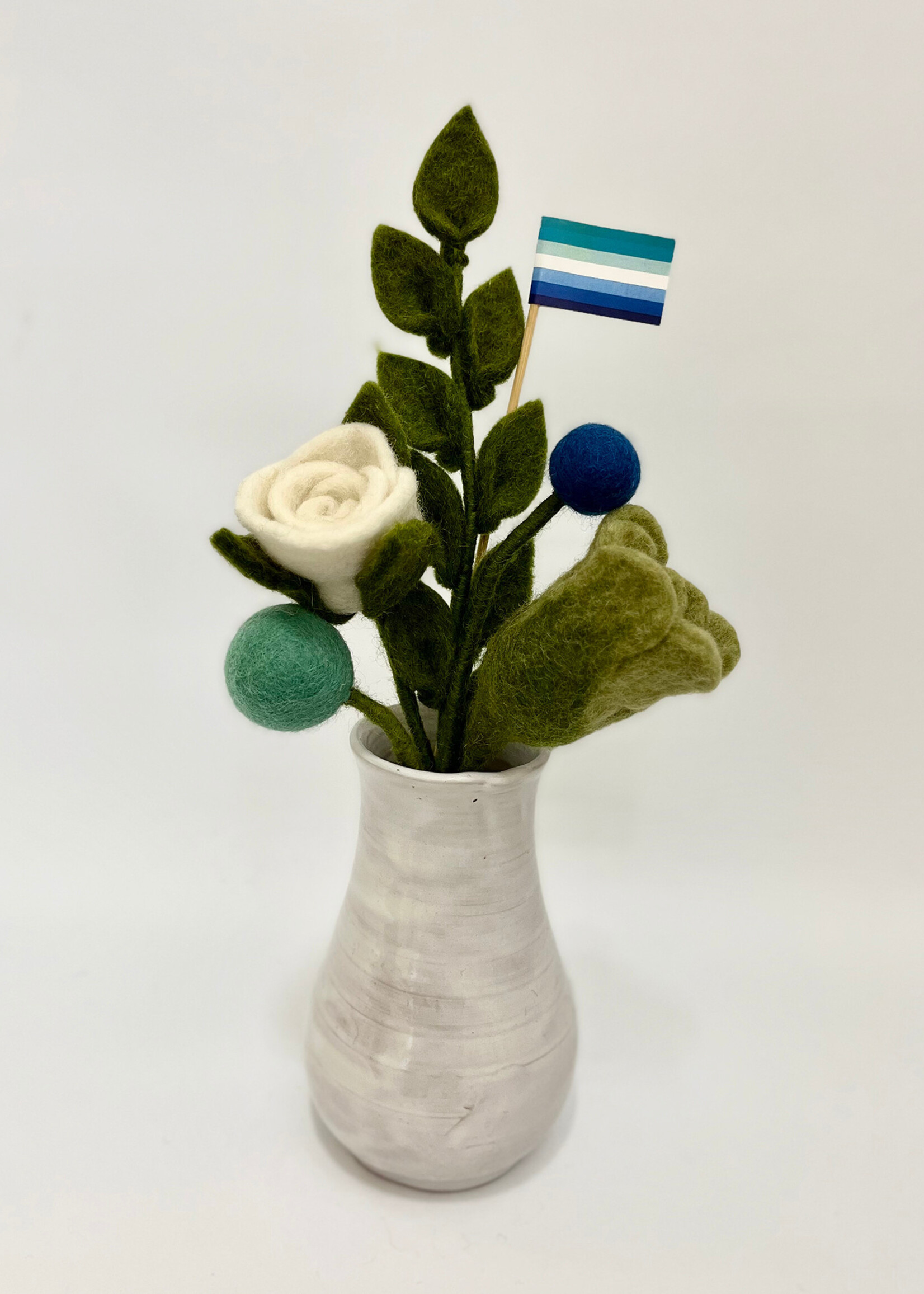 Gry and Sif Gay Pride Felt Flower Bouquet