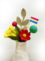 Gry and Sif Pansexual Pride Felt Flower Bouquet