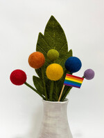 Gry and Sif LGBTQ+ Pride Felt Flower Bouquet