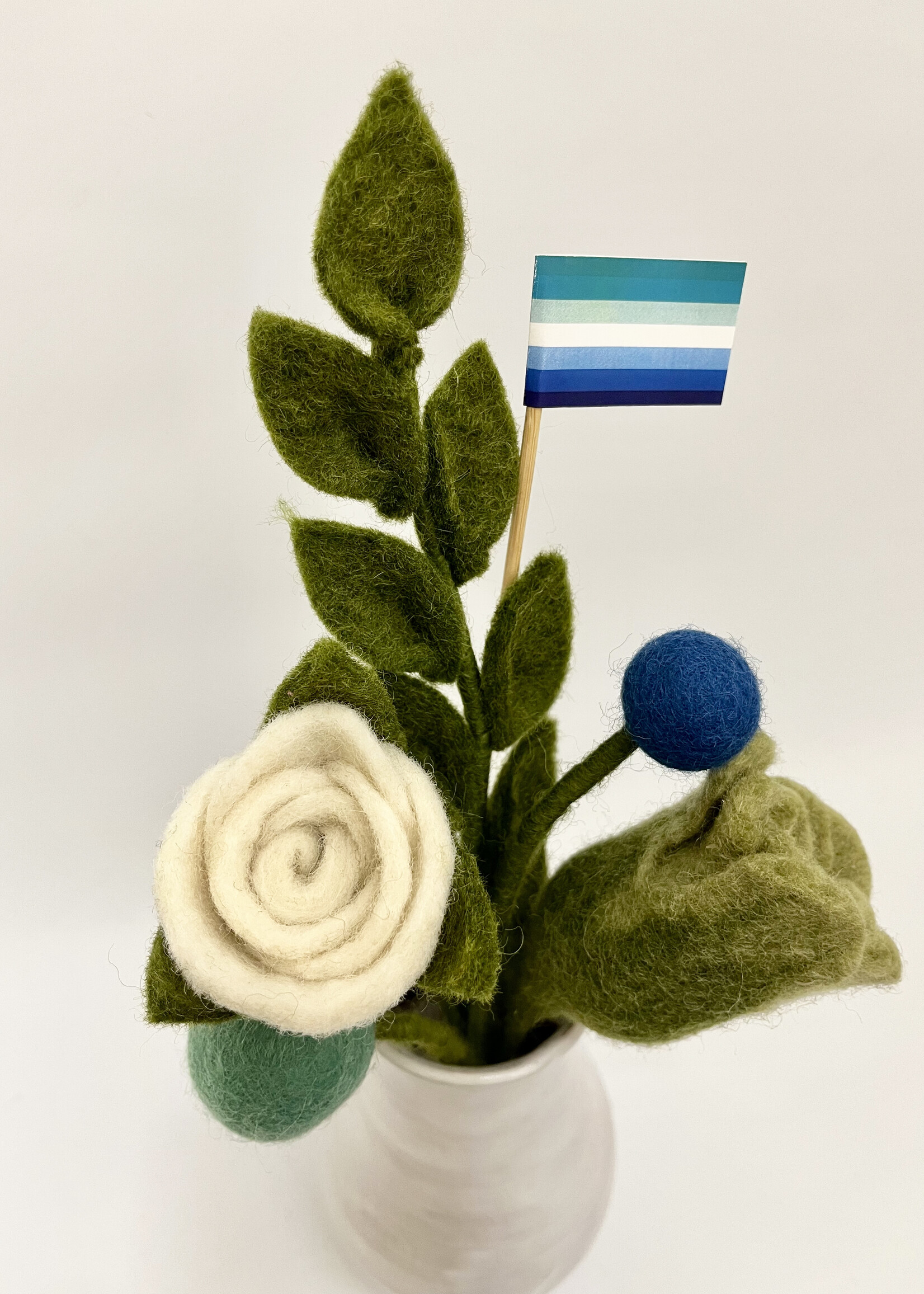 Gry and Sif Gay Pride Felt Flower Bouquet