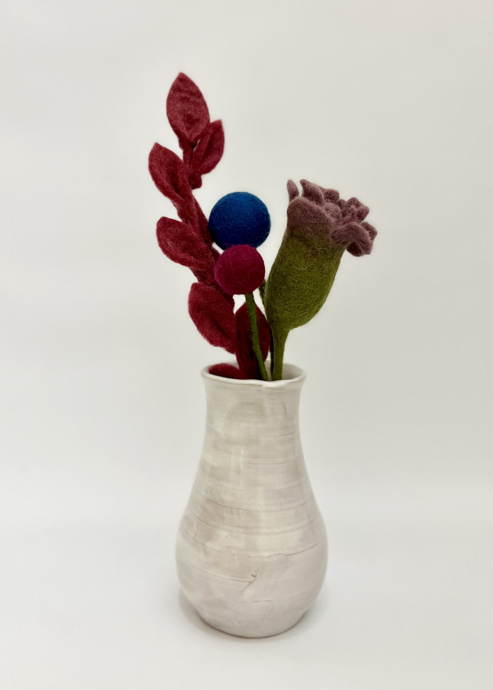 Gry and Sif Bisexual Pride Felt Flower Bouquet