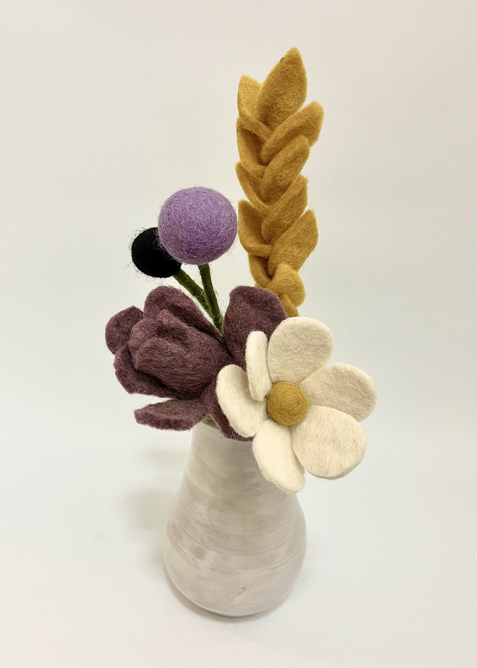 Gry and Sif Non-Binary Pride Felt Flower Bouquet