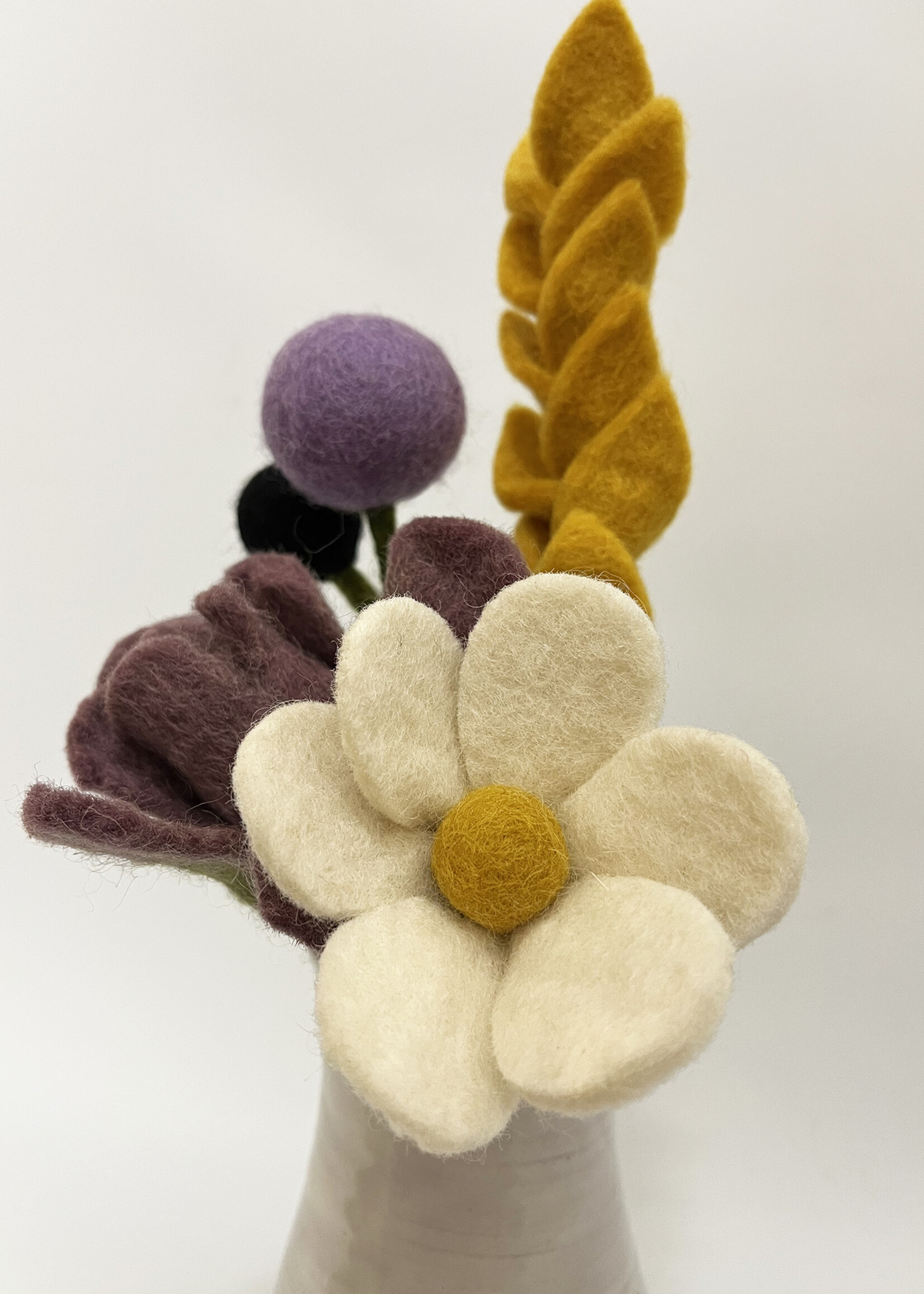 Gry and Sif Non-Binary Pride Felt Flower Bouquet