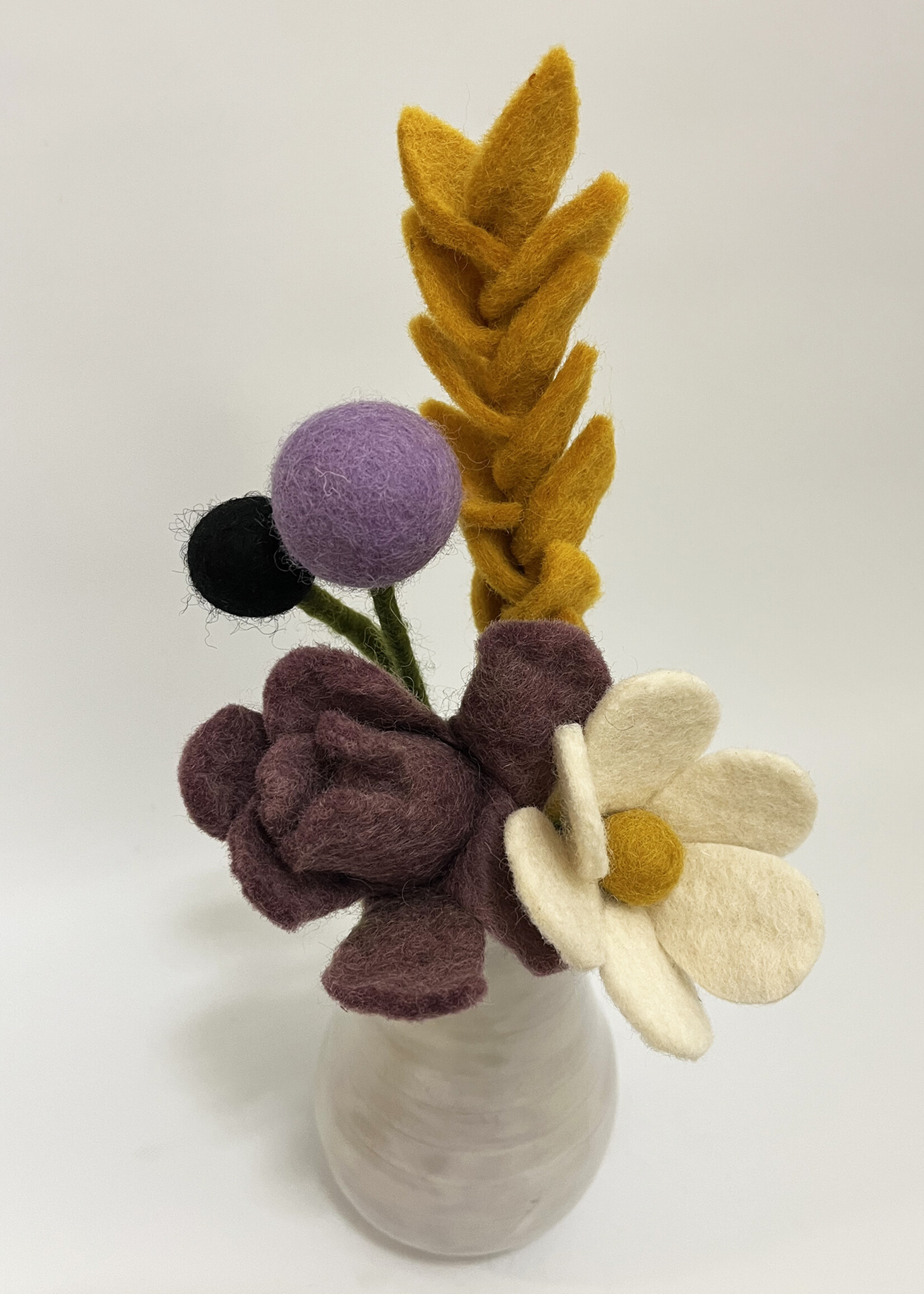Gry and Sif Non-Binary Pride Felt Flower Bouquet