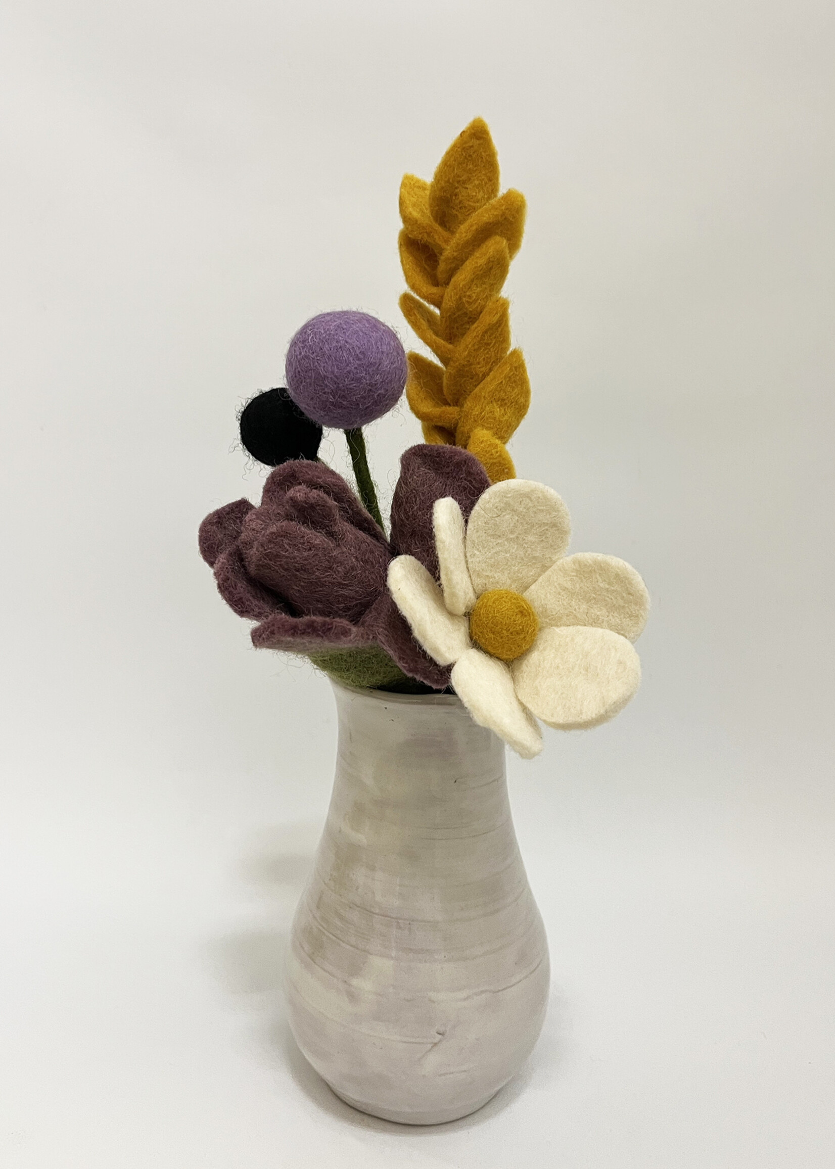 Gry and Sif Non-Binary Pride Felt Flower Bouquet