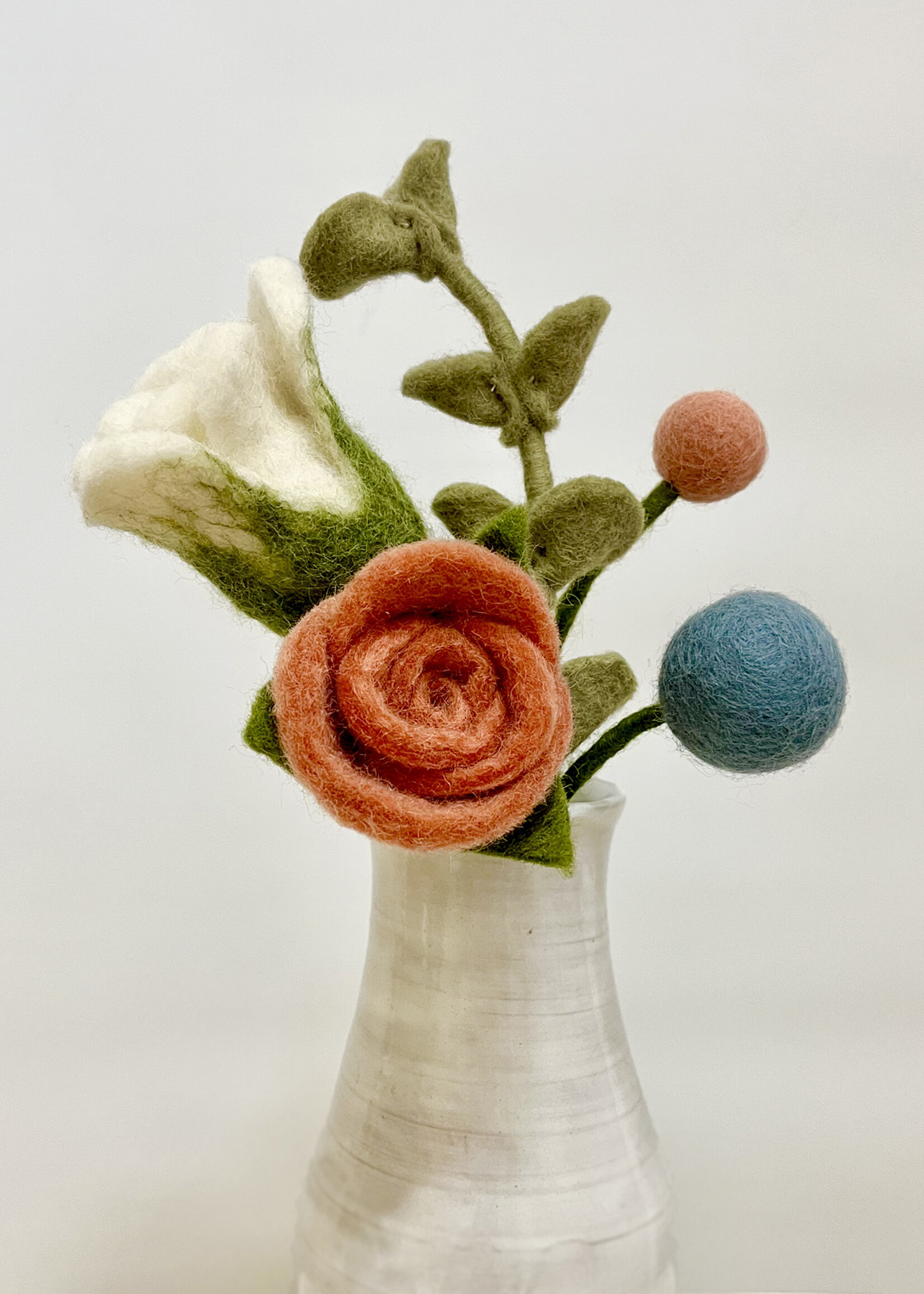 Gry and Sif Trans Pride Felt Flower Bouquet