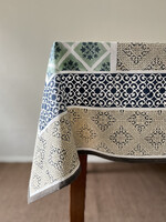 Natural Habitat Porto Tablecloth - Blue & White