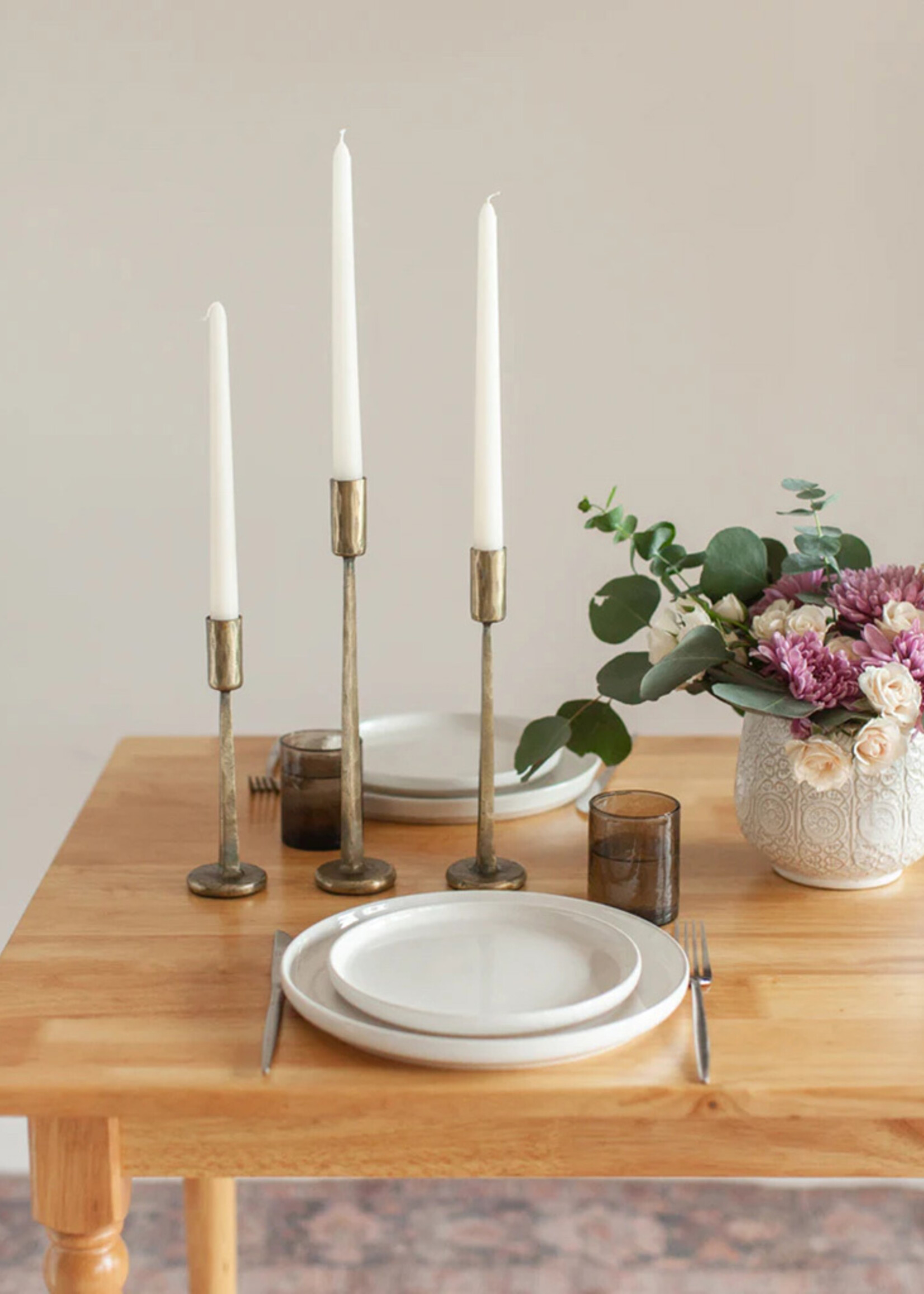 Creative Women Dante Candle Holder - Brass Finish