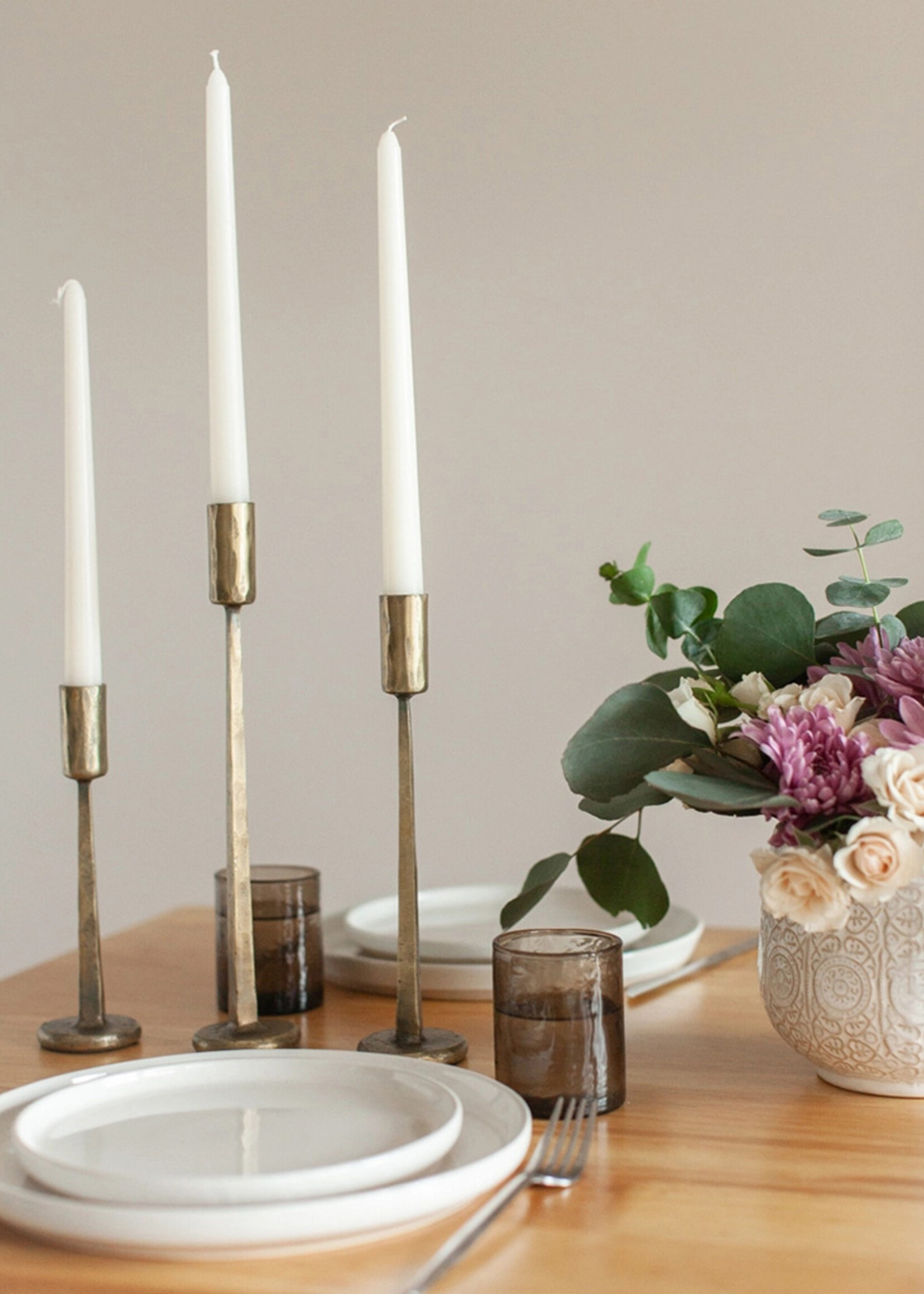 Creative Women Dante Candle Holder - Brass Finish