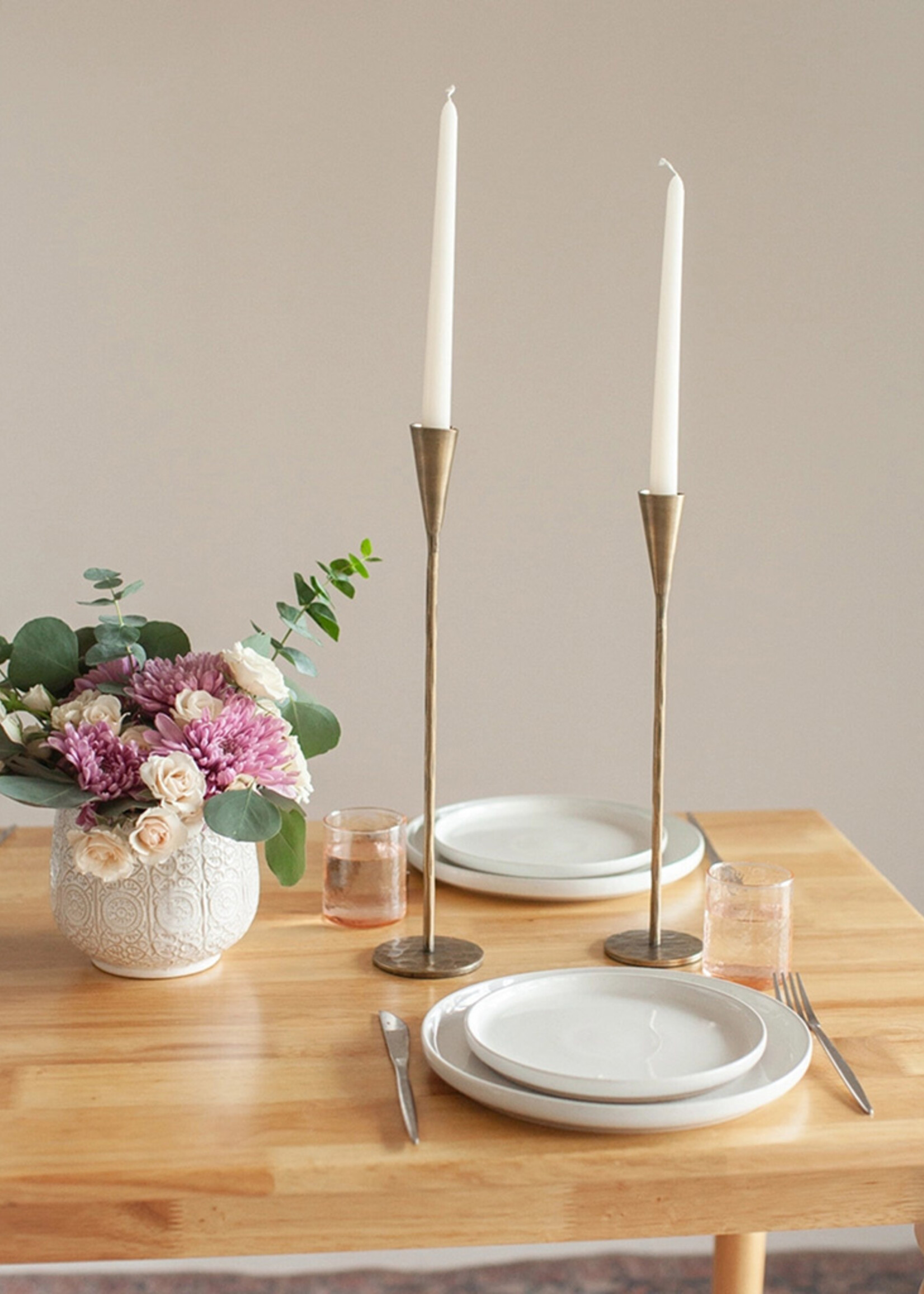 Creative Women Phoenix Candle Holder - Brass Finish
