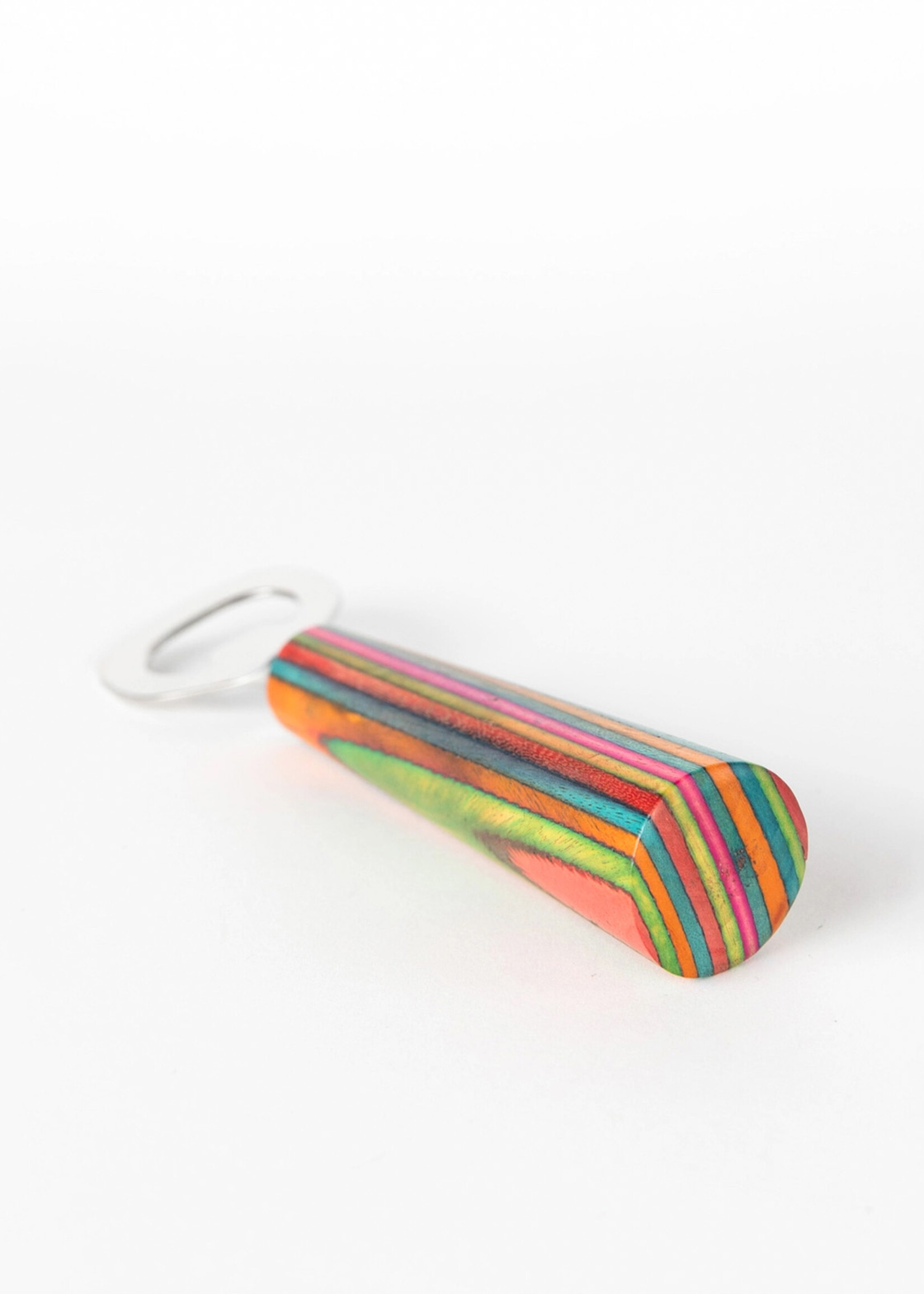 Ten Thousand Villages Striped Wood Bottle Opener