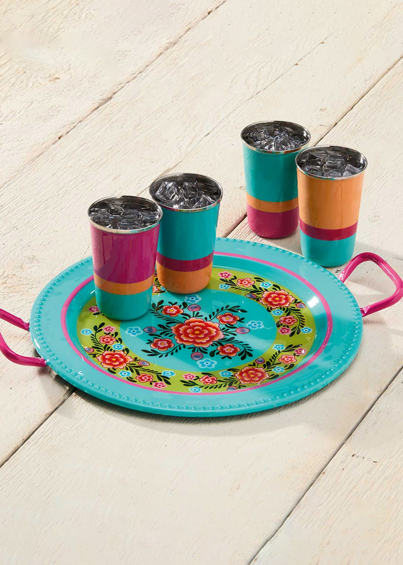 SERRV Bright Floral Serving Tray