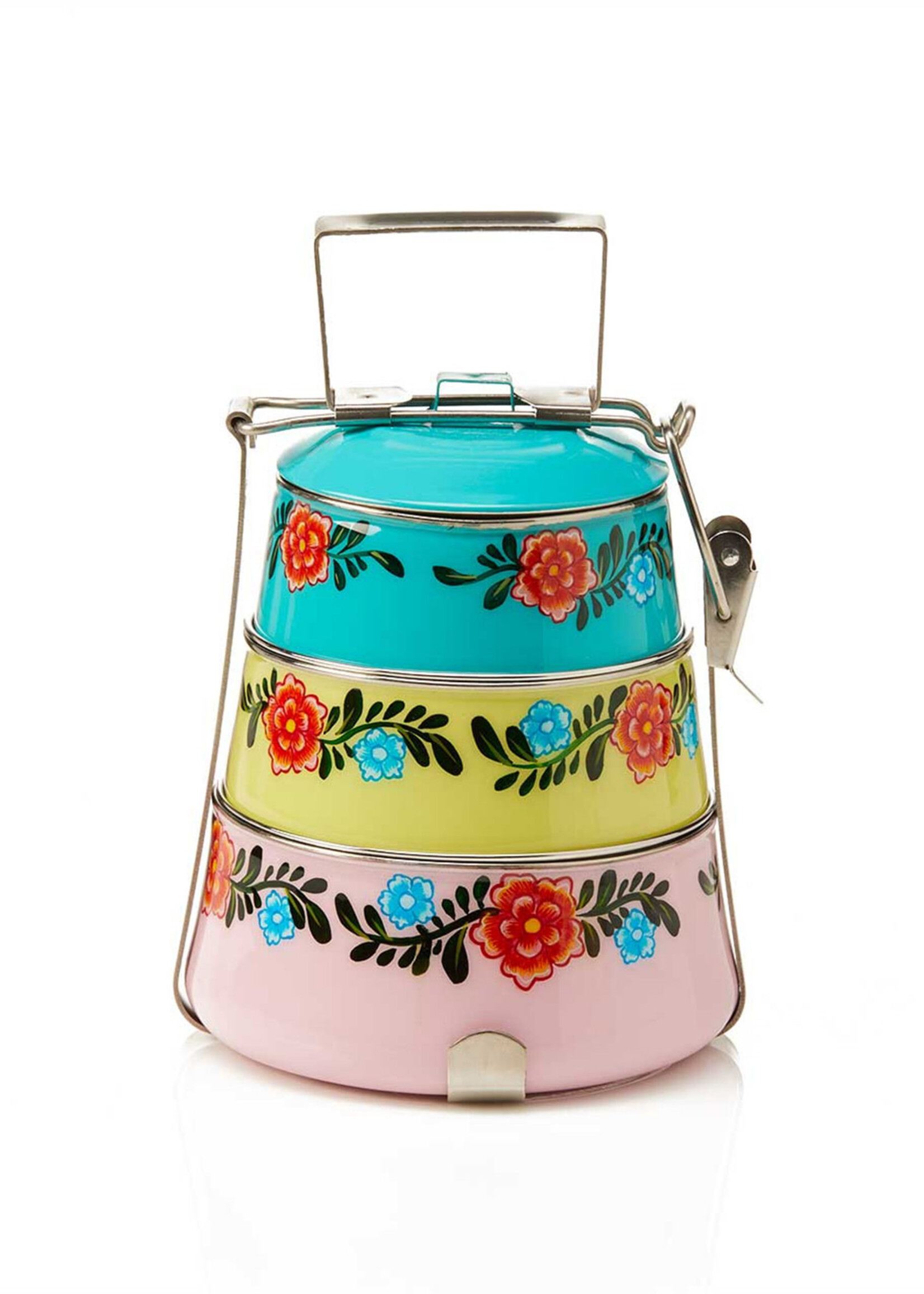 SERRV Bright Floral Tiffin Lunch Set