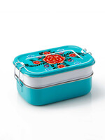 SERRV Bright Floral Blue Bento Box Set