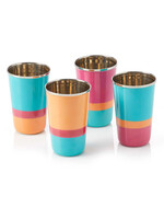 SERRV Bright Stripe Steel Cup Set
