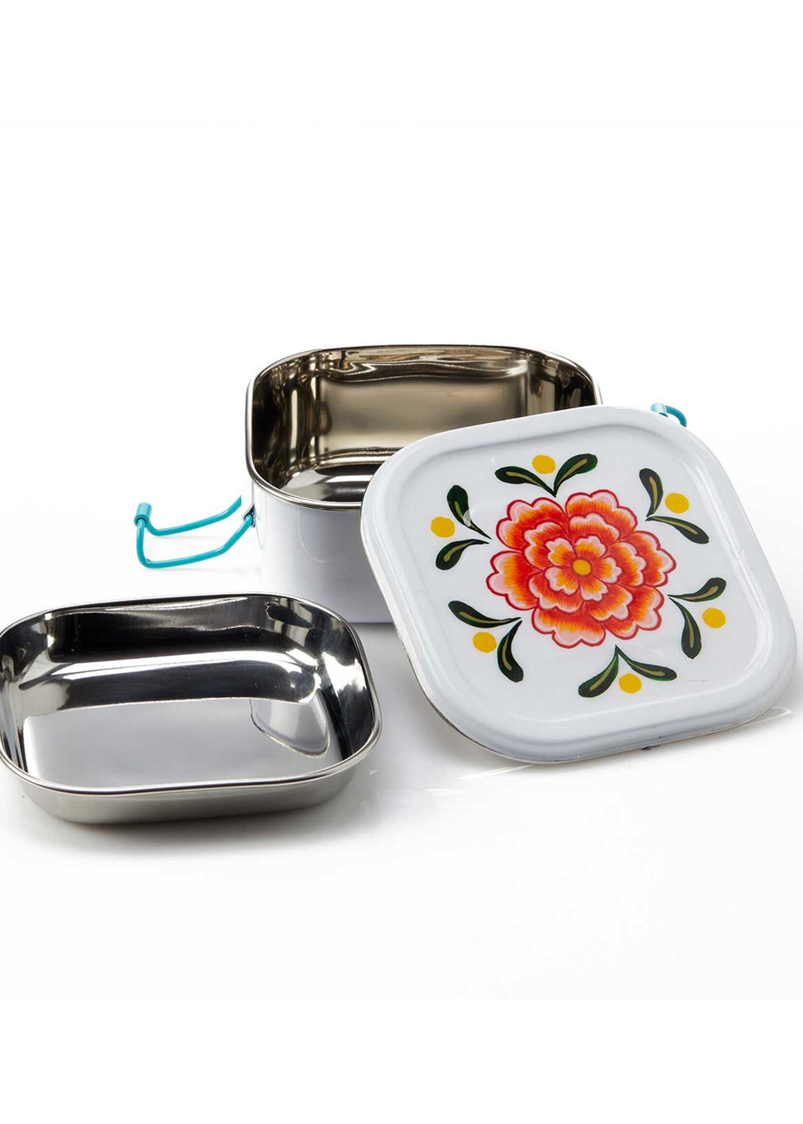 SERRV Bright Floral White Bento Box
