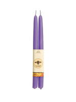 100% Beeswax Taper Candles - Lilac