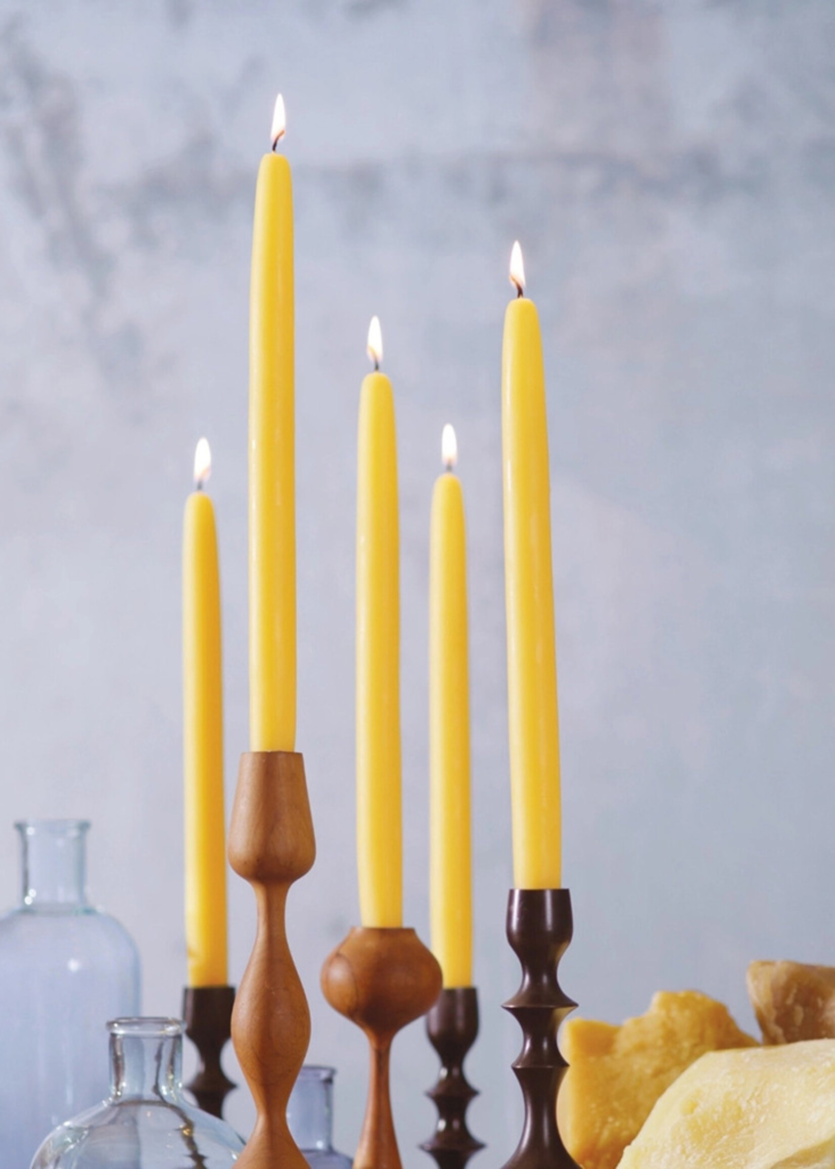 100% Beeswax Taper Candles