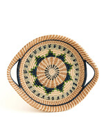 Mayan Hands 13" Chumil Green Basket