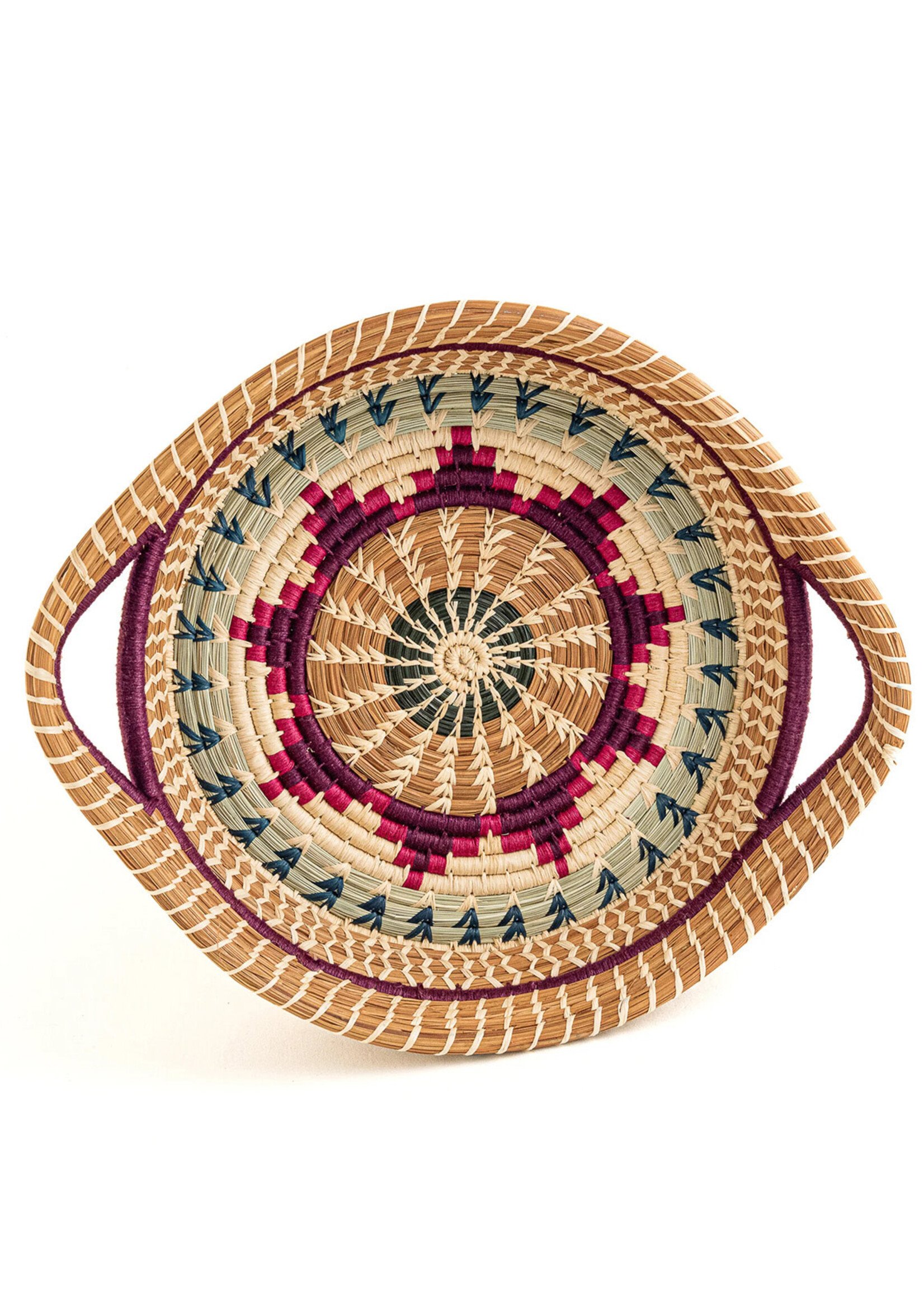 Mayan Hands 13" Chumil Purple Basket