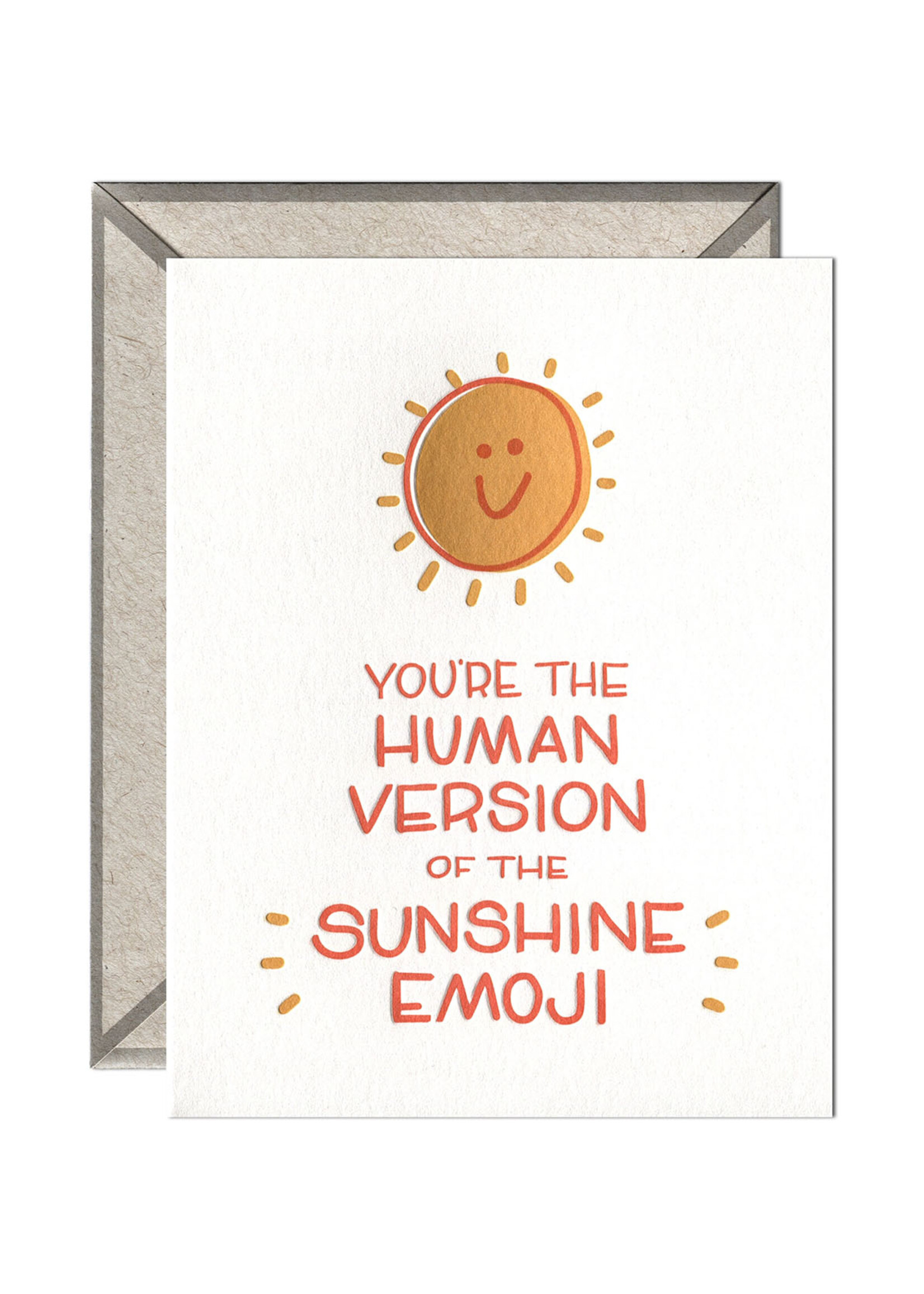 Ink Meets Paper Sunshine Emoji Face Card