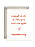Ink Meets Paper I Choose You Anniversary Card