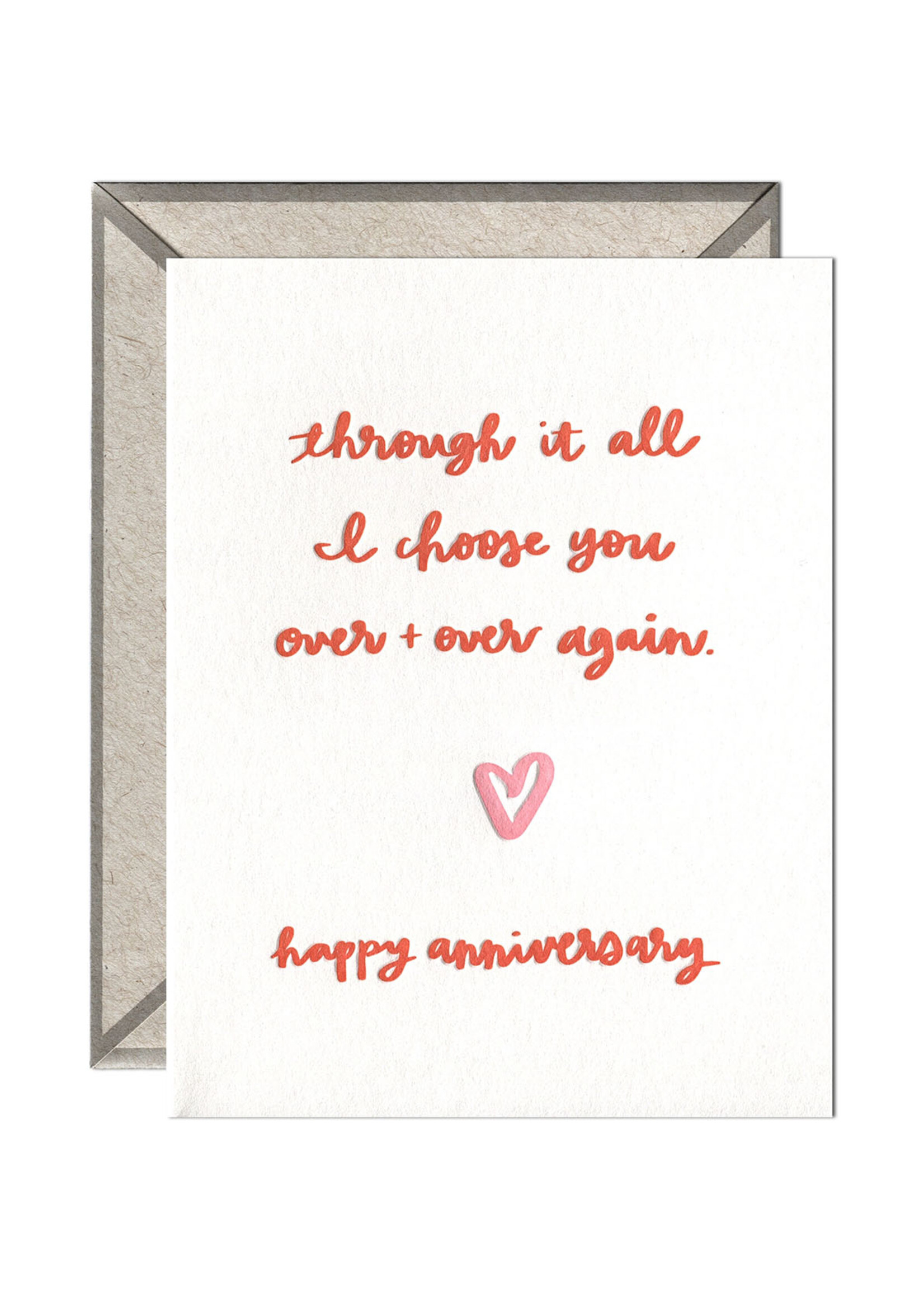 Ink Meets Paper I Choose You Anniversary Card