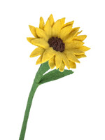 Felt Yellow Sunflower