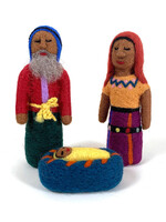 Mayan Hands Felt Maya Nativity